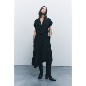 ZARA DRESS WITH PLEATED SKIRT ZW COLLECTION